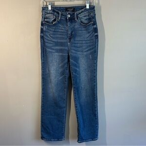 Judy Blue Dad Jeans Straight Leg  Medium Wash Denim Size 28